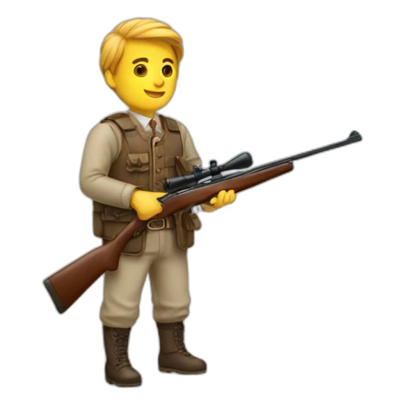 english shooting sticker