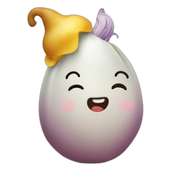 Patate qui fait un calin à une licorne sticker