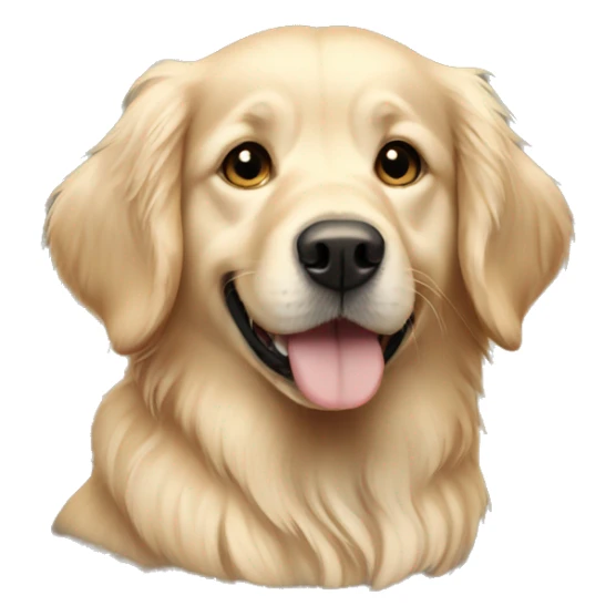 Pale golden retriever sticker