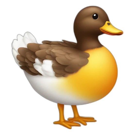 Huevos peludos de pato sticker