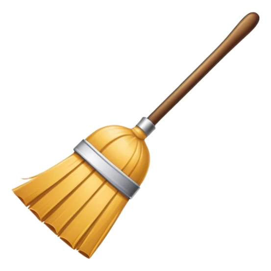 broom logo, brand, restaurant logo, retro sticker