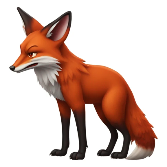 Renard furry en diablotin  sticker