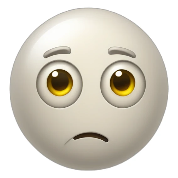 3d sphere with a cartoon elderly target Stray skin texture with unequaled eyes sticker