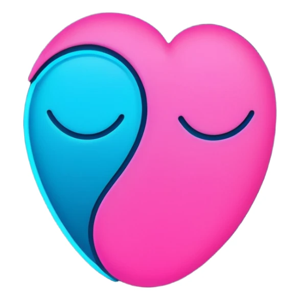 minimalist cartoon butt emoji, neon pink and blue glowing outline, smooth rounded shapes, cyberpunk aesthetic, high contrast, vector style, no background sticker