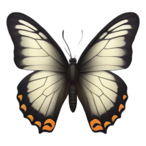 butterfly dark sticker