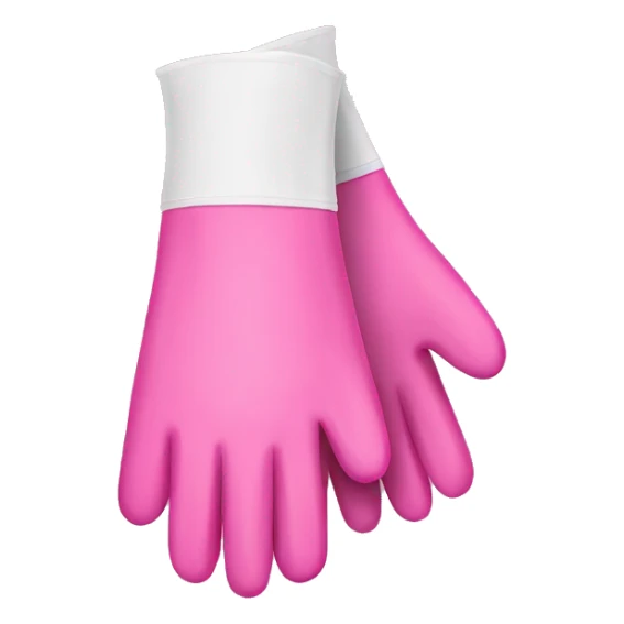 pair of pink cleaning gloves sticker