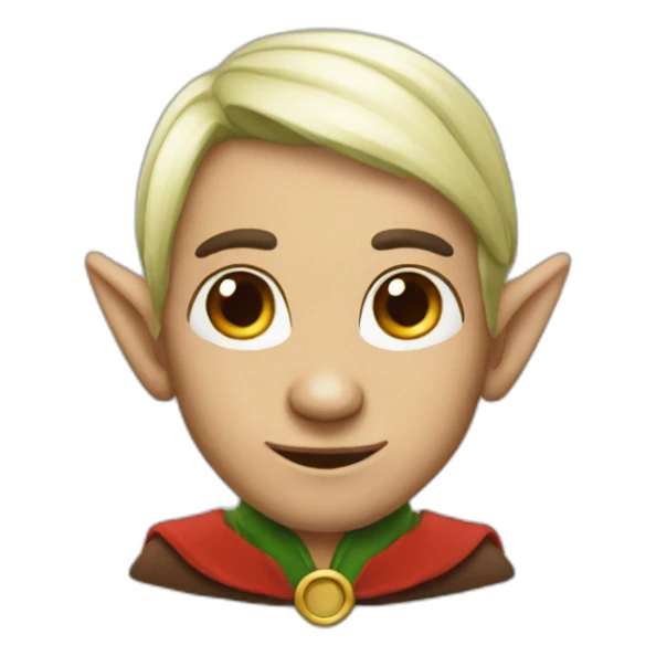 Elf-with-tatoo sticker