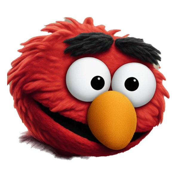 Elmo Sesame Street looks confused sticker
