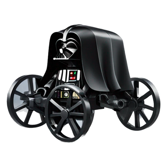 Darth Vader’s Lego horse-drawn 4 wheel caravan  sticker