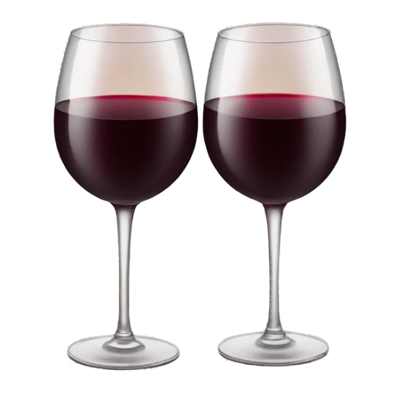 2 glasses of red wine cheersing  sticker