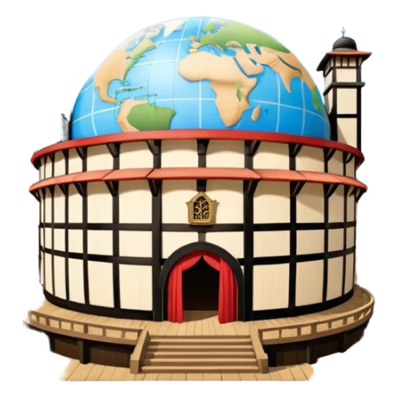 Globe theatre london sticker