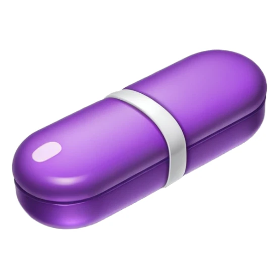 Purple darnk drug emoji 100x100 size sticker