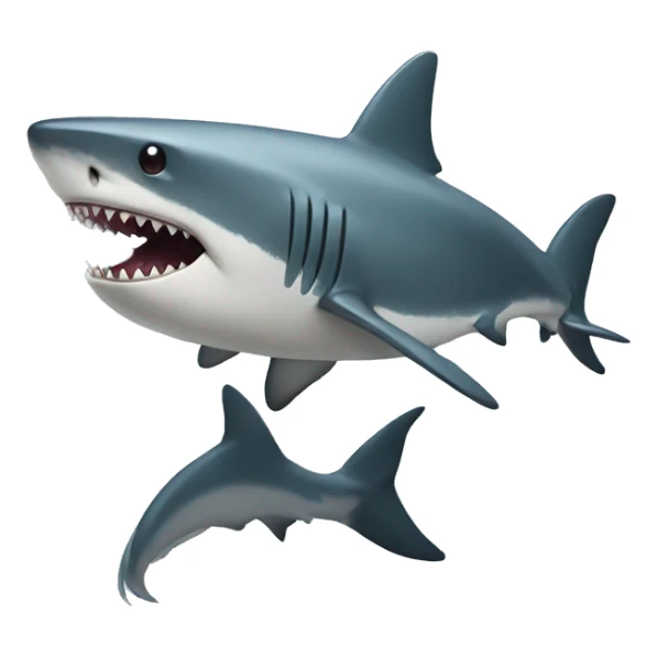 Human like shark with hands and legs sticker