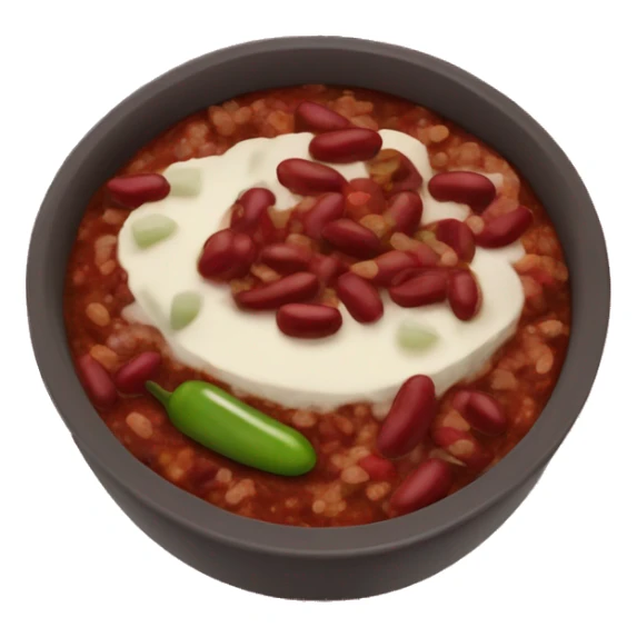 Chili Con carne with a lot kidney beans sticker