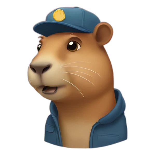 capybara salute sticker