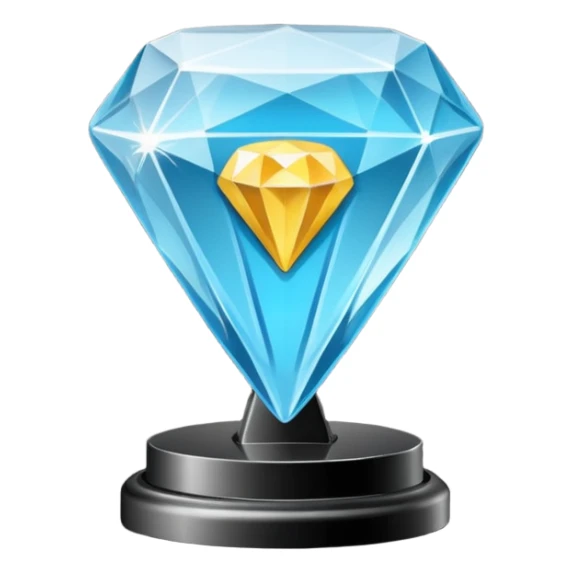 diamond play button sticker