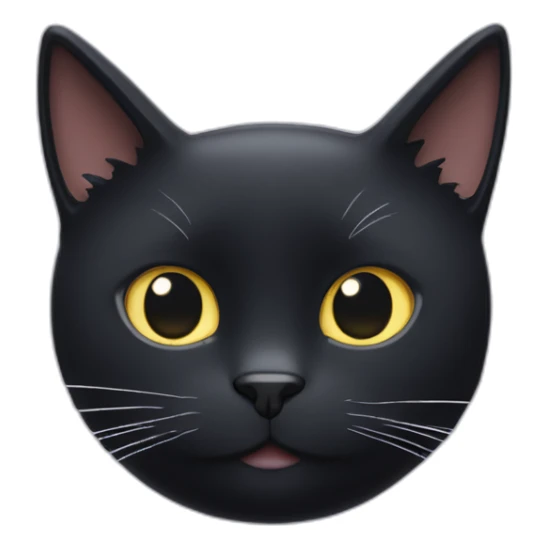 Studio Ghibli’s jiji the black cat with white tux and mustache sticker