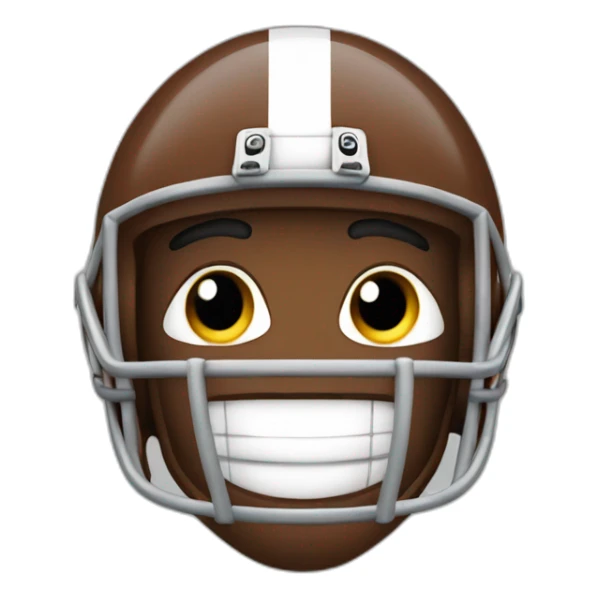american football menacingly smiling sticker
