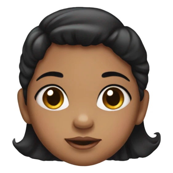 A  baby  girl  with  black  hair. sticker