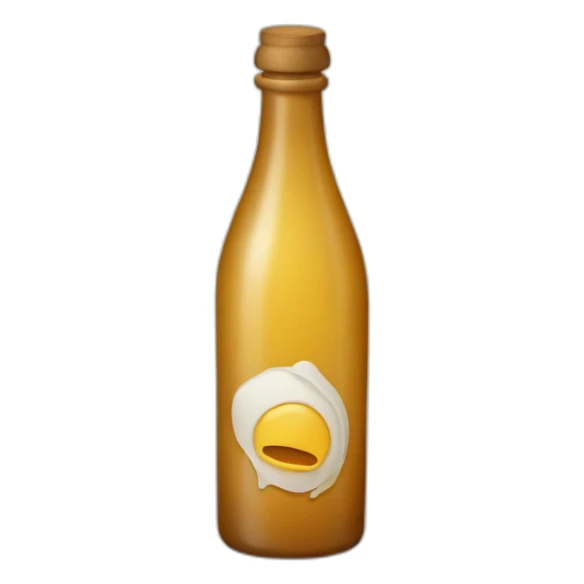 Bouteille avec un parchemin à l'intérieur sticker