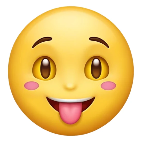 emoji with heart eyes and tongue out sticker