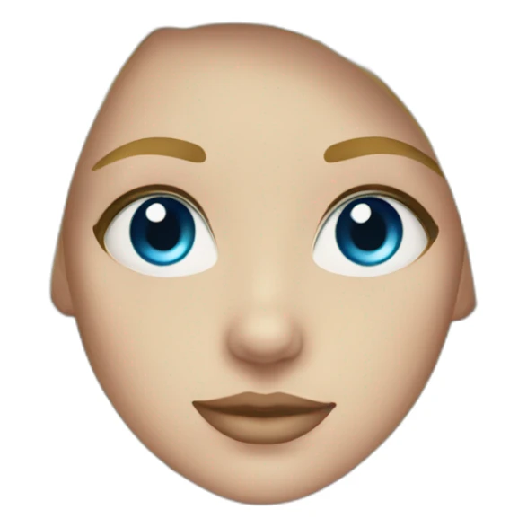  blonde hair blue eye girl sticker