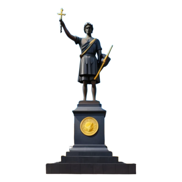 The Statue of Independence on Main Square in Ukraine sticker