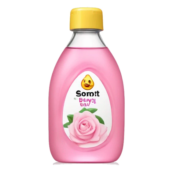 JOHNSON'S Baby oil pink bottle sticker