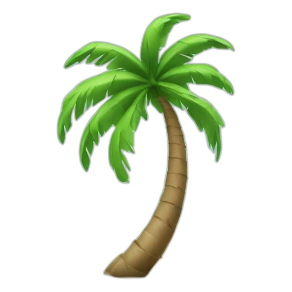 Palm tree breaking in half because of the wind sticker