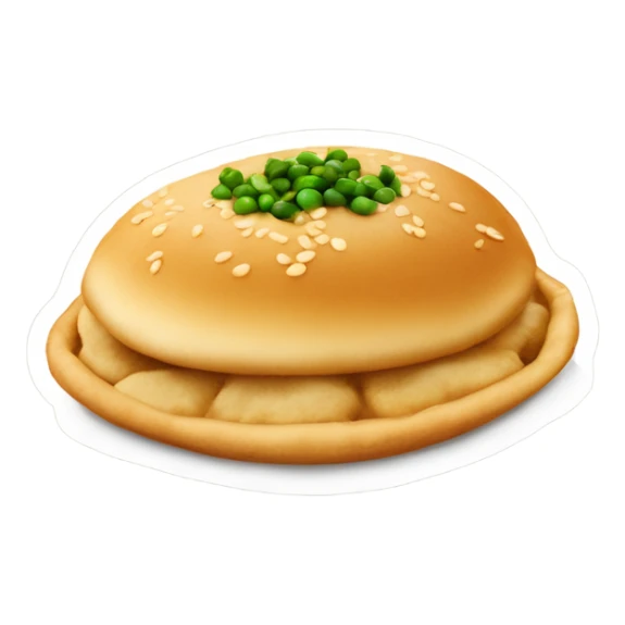 Chole bhature sticker, bhature should be fluffy and white and chole served with onion pickle and green chilli  sticker