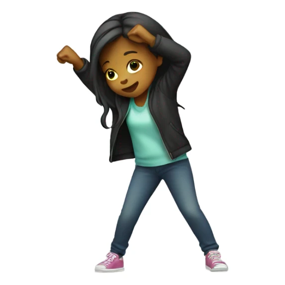 girl doing the dab  sticker