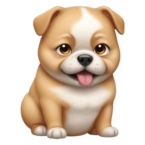 Fat baby dog sticker