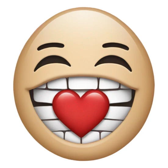 Kiss face with heart and peace sign sticker