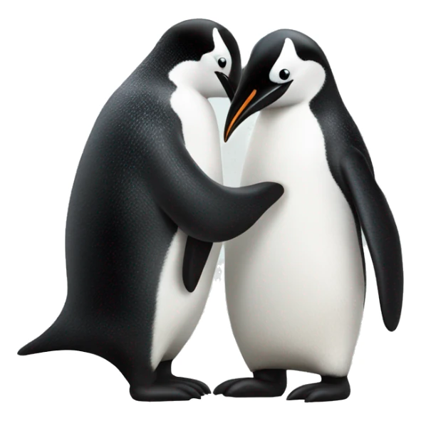 Pingüino mandando un kisss sticker