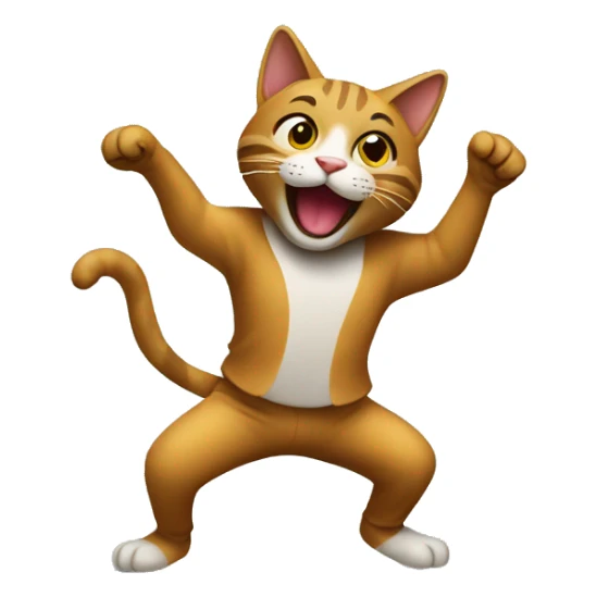 Un gato bailando sticker