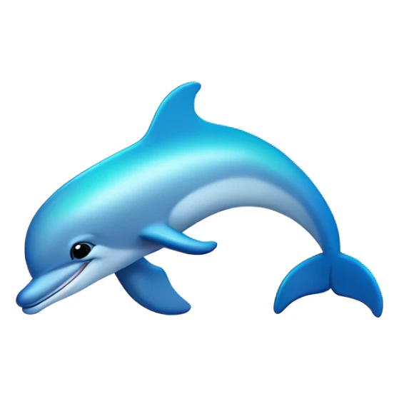 dolphin in ocean with rainbow in sky￼ sticker