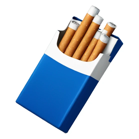 dark blue pack of cigarettes sticker