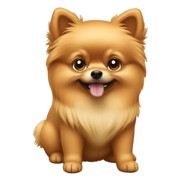 Light caramel Pomeranian dog  sticker