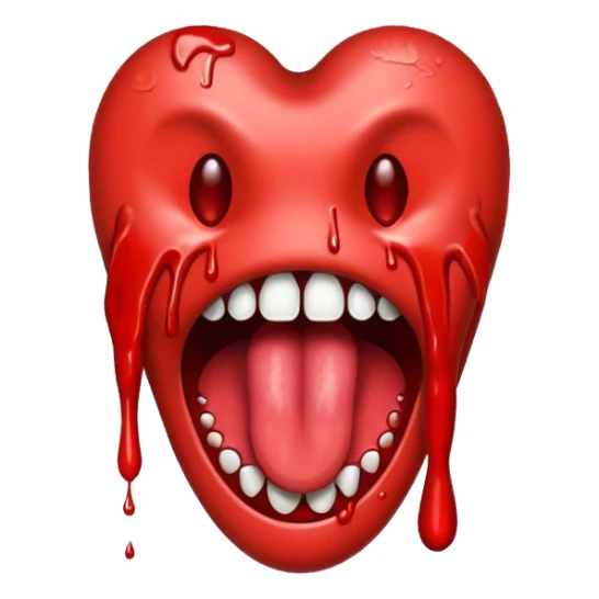 Bloody tongue  sticker