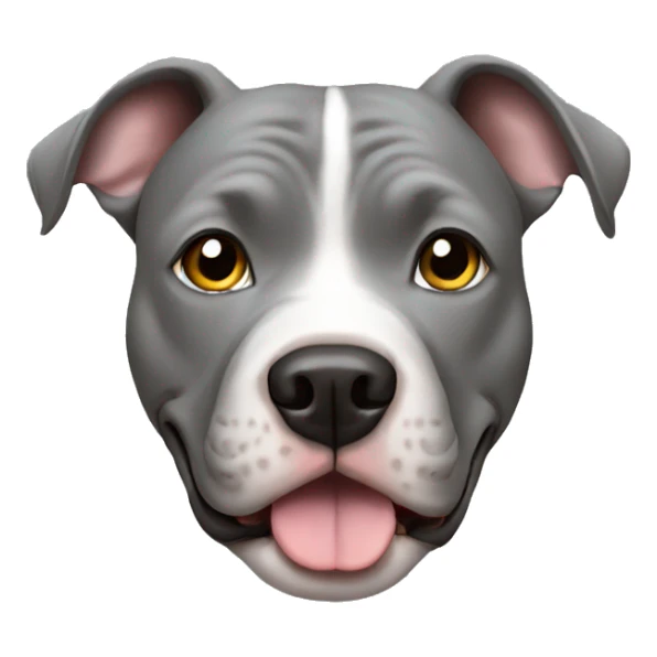 Gray pitbull sticker
