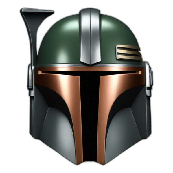 king mandalorian helmet leader sticker