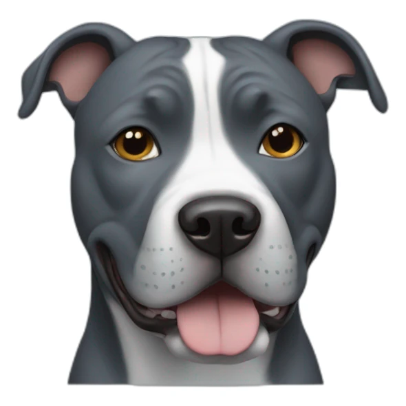 Blue Staffordshire terrier dog sticker