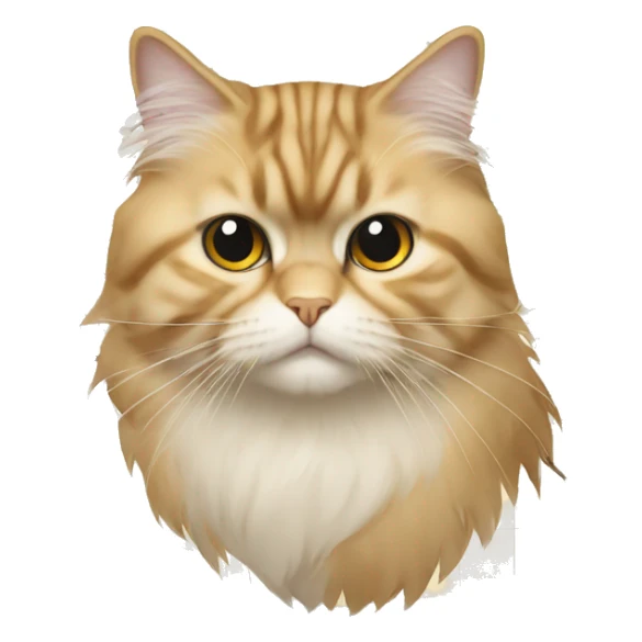 map of Iran shape in a persian cat sticker