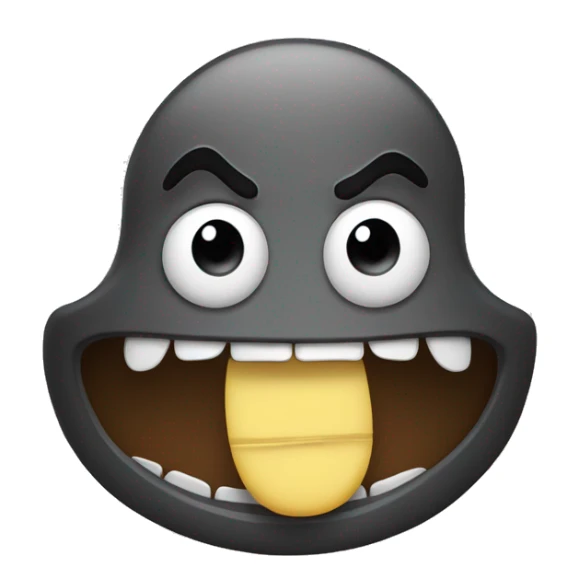 grimacing face emoji with one finger on the teeth  sticker