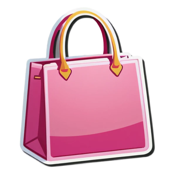 Pink bag sticker