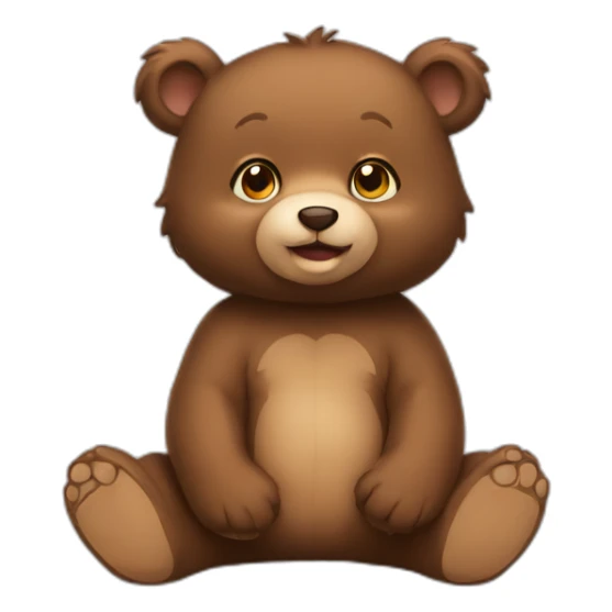 baby bear sticker