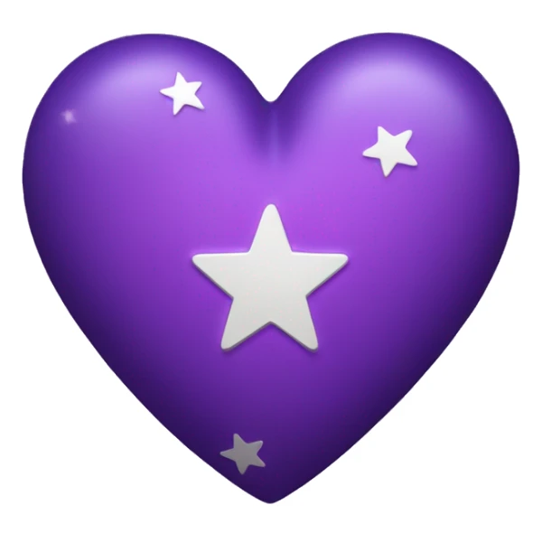 Purple Heart with stars sticker