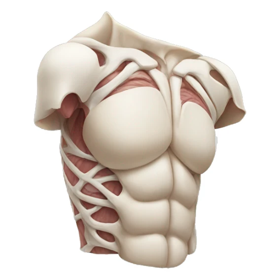 Anatomical shoulder sticker