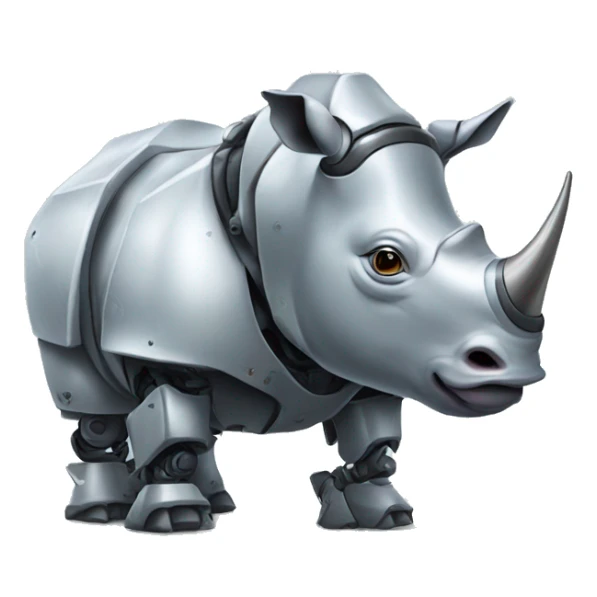 Robot Rhino sticker