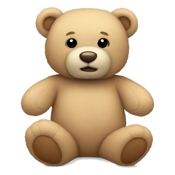 beige teddy bear sticker